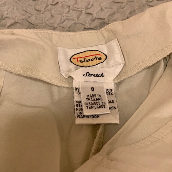 Talbots cotton khakis capris size 8 - Picture 3 of 6